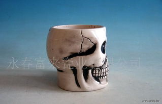 陶瓷杯子 口杯 鬼节 陶瓷工艺品 半日用陶瓷
